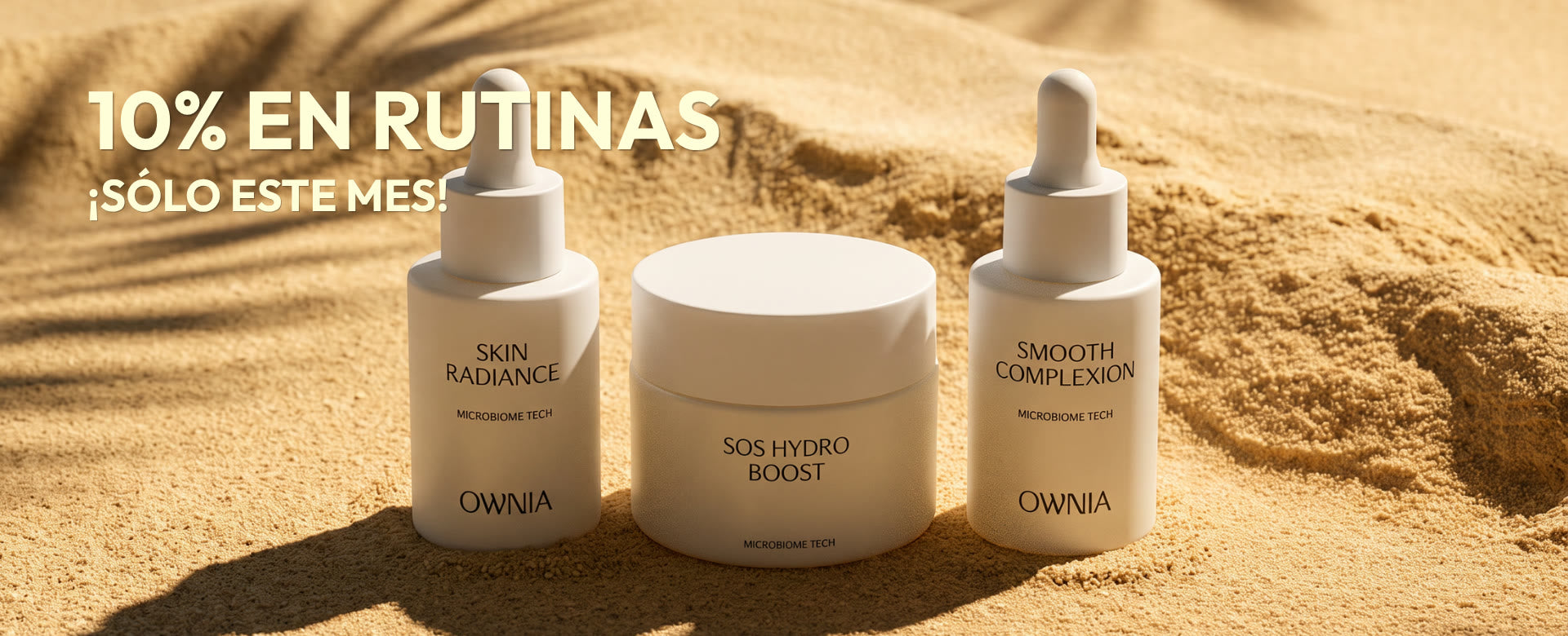 10% en rutinas — fin de rebajas en Ownia Cosmetics