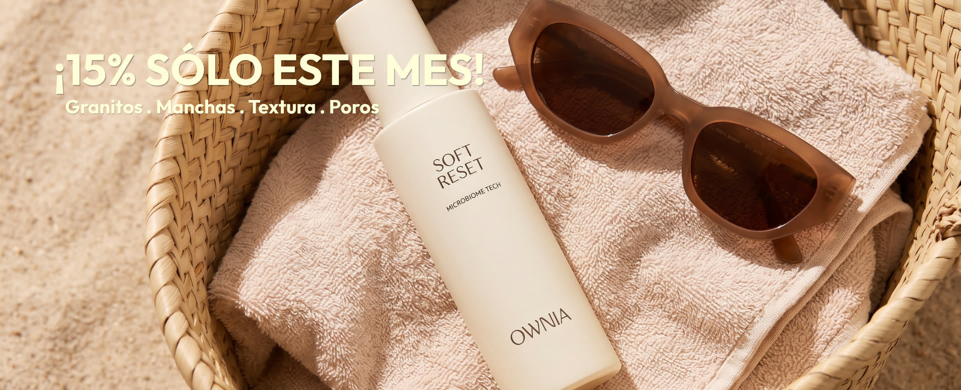 15% en Soft Reset — fin de rebajas en Ownia Cosmetics